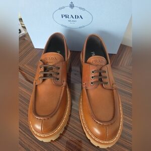Prada Women's Brown Leather Shoes